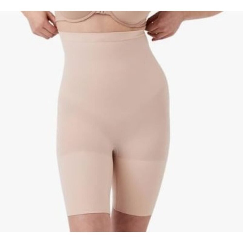 NEW Spanx Women's Shapewear Higher Power Thigh Short Nude Size Large